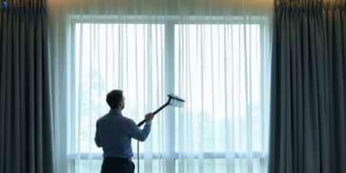 Commercial curtain steam cleaning service menzies-creek-vic hotels offices