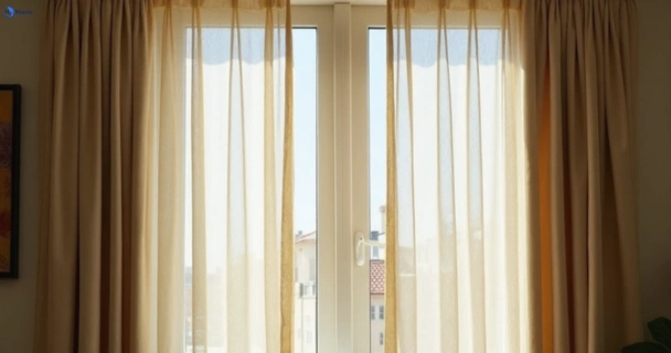 Dusty and dull curtains in menzies-creek-vic before steam cleaning